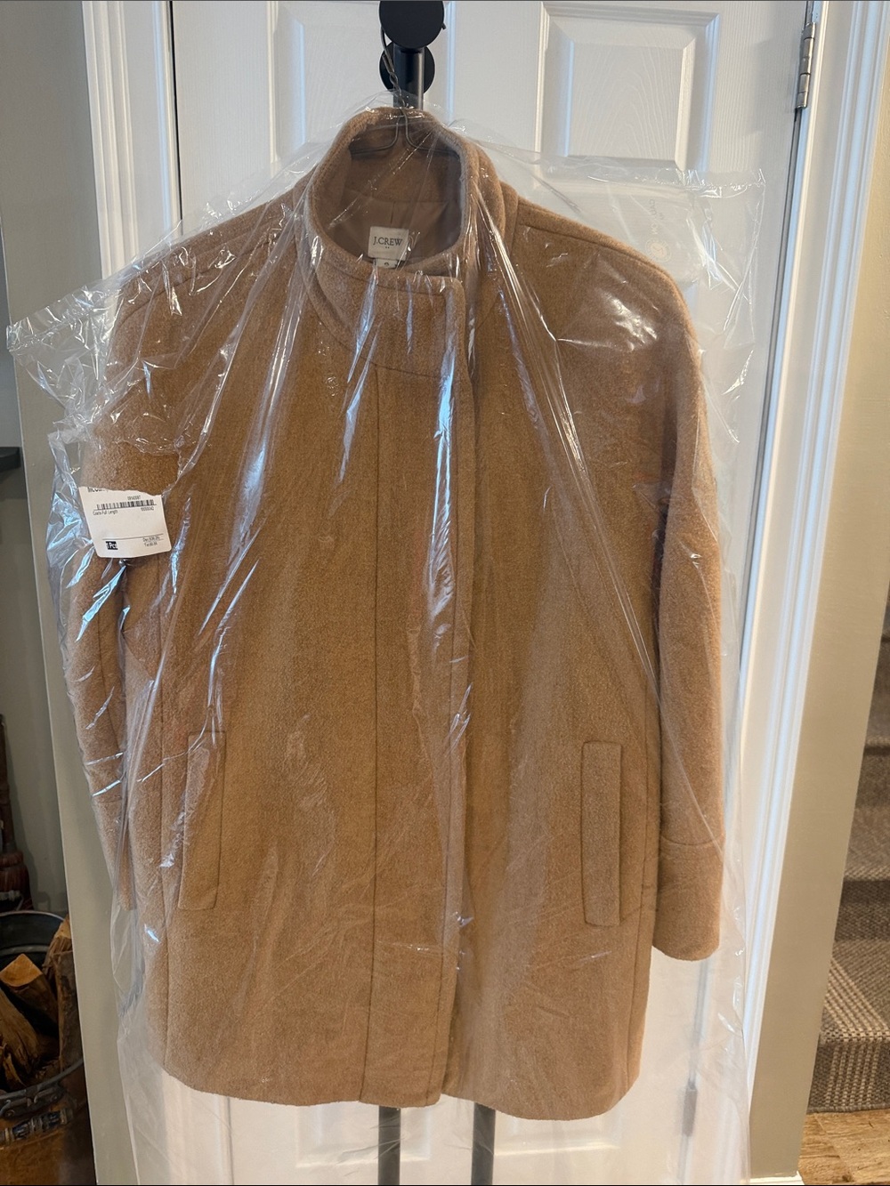 J. Crew Women’s Camel Wool Blend Pea Coat